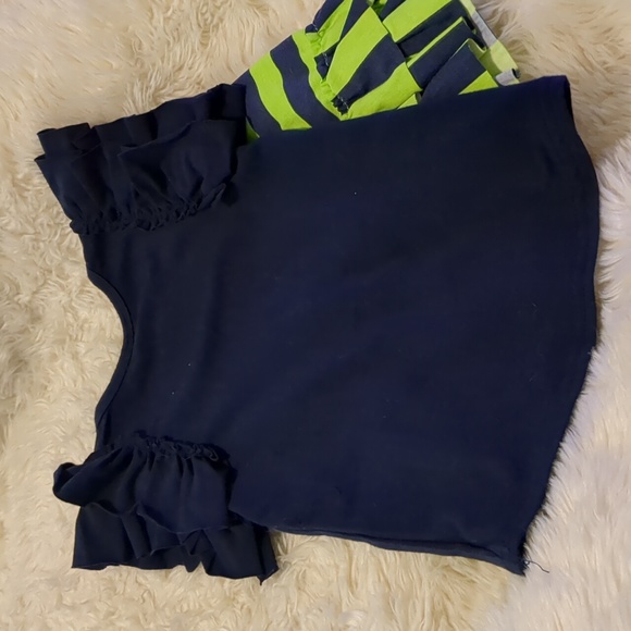 Cute green and navy outfit size 6-9 months - Picture 5 of 8